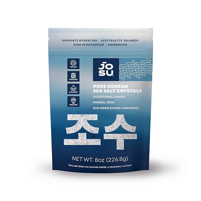 Josu 8oz resealable bag of Korean sea salt