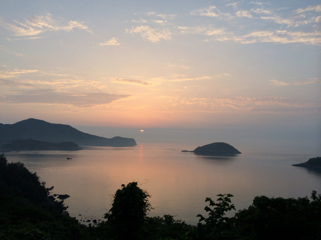 Sunset over Imjado Island and the surrounding sea