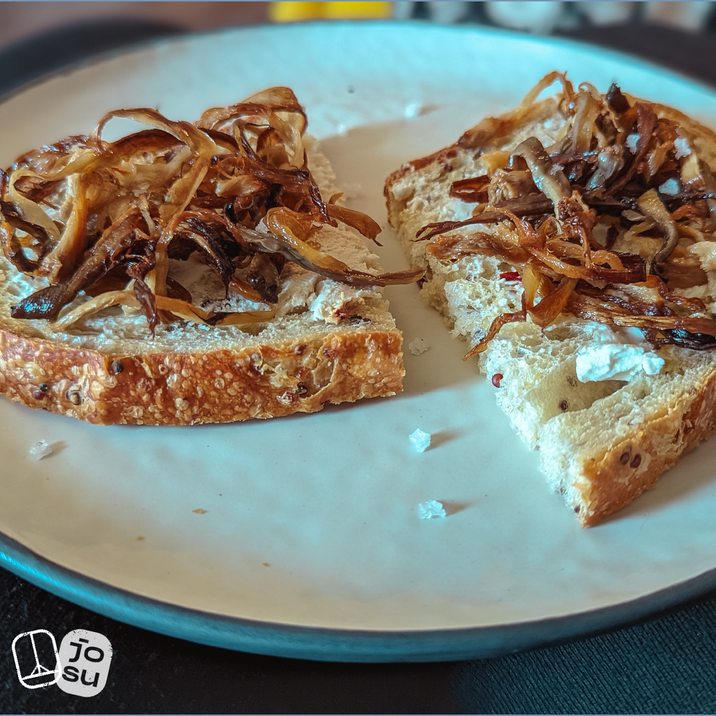 Recipe: Roasted Mushroom & Goat Cheese Crostini