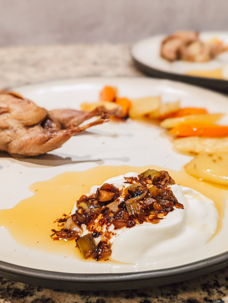 Recipe: Roasted Carrots with Chili Oil Yogurt Dip